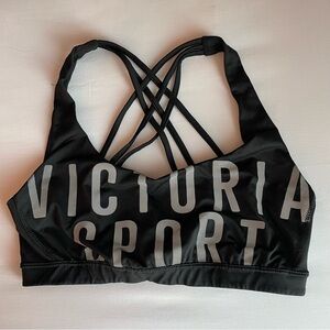Victoria's Secret Black Strappy Sports Bra